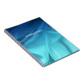 Name des Satin-Blauen Ozeans Notizblock (Rechte Seite)
