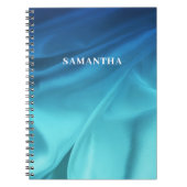 Name des Satin-Blauen Ozeans Notizblock (Vorderseite)