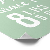 Name des Säuglings und Geburtsstunde | Editierbare Poster (Ecke)