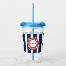 Name des Schiffes Acryltrinkbecher