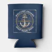 Name des Schiffes an Bord des Schiffs Dosenkühler (Vorderseite)