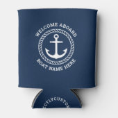 Name des Schiffes an Bord des Schiffs Dosenkühler (Vorderseite)