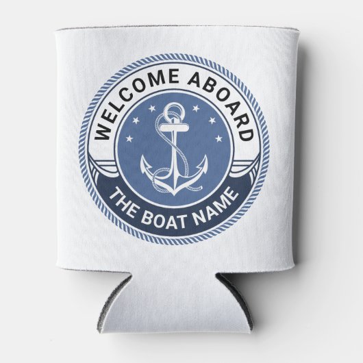 Name des Schiffes an Bord des Schiffs Dosenkühler (Vorderseite)