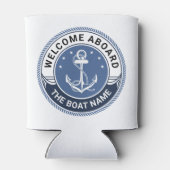 Name des Schiffes an Bord des Schiffs Dosenkühler (Rückseite)