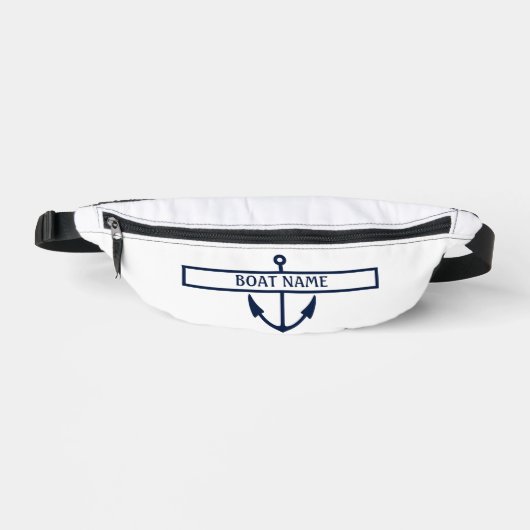 Name des Schiffes Anchor Bauchtasche (Vorderseite)