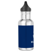 Name des Schiffes Anchor Blue Stnls Edelstahlflasche (Links)