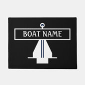 Name des Schiffes Anchor Dock Mat Fußmatte (Vorderseite)