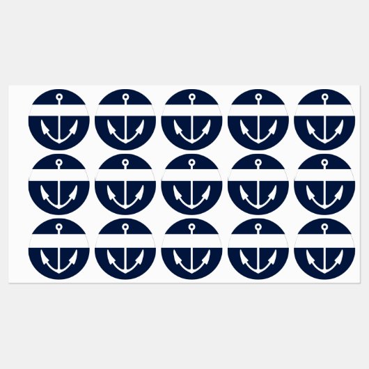 Name des Schiffes Anchor Etiketten (Blatt)