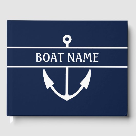 Name des Schiffes Anchor Gästebuch (Vorderseite)