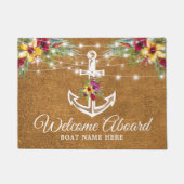Name des Schiffes Anchor Imitats Coir Fußmatte (Vorderseite)