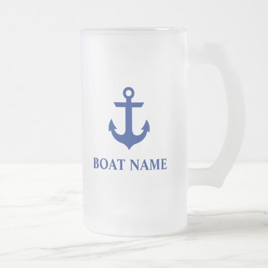 Name des Schiffes Anchor Mattglas Bierglas (Rechts)