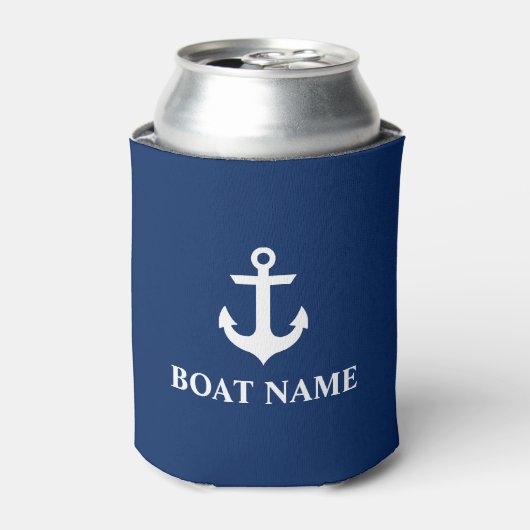 Name des Schiffes Anchor Navy Blue Dosenkühler (Kanne Vorderseite)