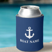 Name des Schiffes Anchor Navy Blue Dosenkühler