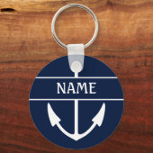 Name des Schiffes Anchor Schlüsselanhänger (Vorderseite)