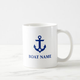 Name des Schiffes Anchor Star Kaffeetasse