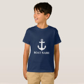 Name des Schiffes Anchor Star Kids Blue T-Shirt (Vorne ganz)