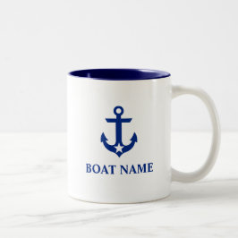 Name des Schiffes Anchor Star Zweifarbige Tasse