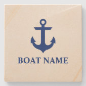 Name des Schiffes Anchor Steinuntersetzer (Vorderseite)