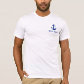 Name des Schiffes Anchor T-Shirt (Vorderseite)