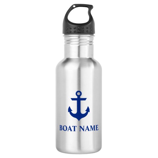 Name des Schiffes Anchor Trinkflasche (Vorderseite)