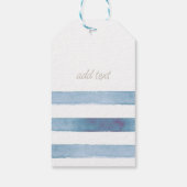Name des Schiffes, Anker Delphin Light Blue Streif Geschenkanhänger (Rückseite)
