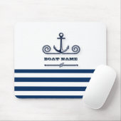 Name des Schiffes, Anker, Seil, Blaue Streifen der Mousepad (Mit Mouse)