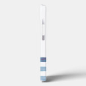 Name des Schiffes, Anker, Seile, Blaue Streifen Case-Mate iPhone Hülle (Rückseite / Links)