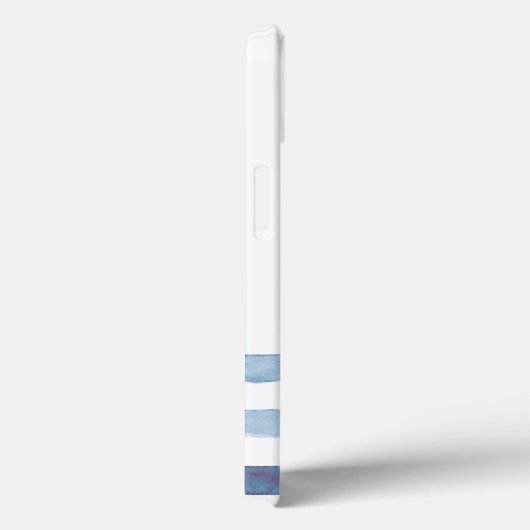 Name des Schiffes, Anker, Seile, Blaue Streifen Case-Mate iPhone Hülle (Rückseite / Rechts)