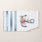 Name des Schiffes, AnkerBlume Badhandtuch Set (Handtuch)