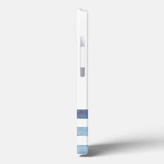 Name des Schiffes, Ankerdolphin Streifen Case-Mate iPhone Hülle (Rückseite / Links)