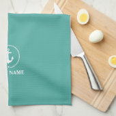 Name des Schiffes Ankerseil Geschirrtuch (Viertel Falte)