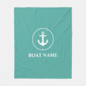 Name des Schiffes Ankerseil Mittel Fleecedecke (Vorderseite)