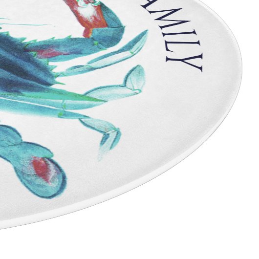 Name des Schiffes Aquamarine Krabbe Schneidebrett (Ecke)