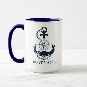 Name des Schiffes Blue Anchor Tasse