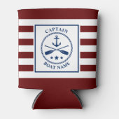 Name des Schiffes des Schiffes des Schiffskapitäns Dosenkühler (Vorderseite)