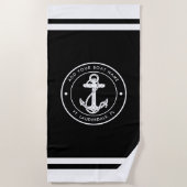 Name des Schiffes für das Schiff Ankerplatz jeder  Strandtuch (Vorderseite)