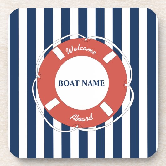 Name des Schiffes Getränkeuntersetzer (Vorderseite)