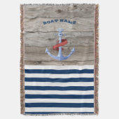 Name des Schiffes, Name der Anchor Navy Blue Str. Decke (Vorderseite Vertikal)