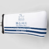 Name des Schiffes,Name des Anchor Sea Marine blau Golf Headcover (Vorderseite)