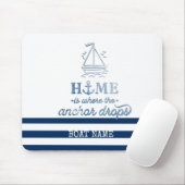 Name des Schiffes,Name des Anchor Sea Marine blau Mousepad (Mit Mouse)