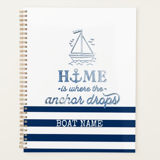 Name des Schiffes,Name des Anchor Sea Marine blau Planer (Vorderseite)