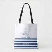 Name des Schiffes,Name des Anchor Sea Marine blau Tasche (Vorderseite)