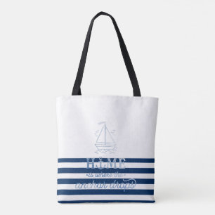 Name des Schiffes,Name des Anchor Sea Marine blau Tasche