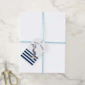 Name des Schiffes, Name des Anchors Delphin Navy B Geschenkanhänger (Mit Garn)
