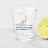 Name des Schiffes, Name des Anchors Delphin Navy B Schnapsglas (Rückseite)