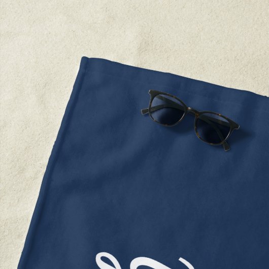Name des Schiffes: Nautic Navy Blauer Empfang auf  Strandtuch (Beispiel)