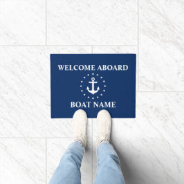 Name des Schiffes Nautic Welcome Anchor Stars Fußmatte