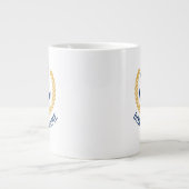 Name des Schiffes Nautical Anchor Gold Style Laure Jumbo-Tasse (Vorderseite)