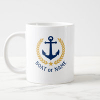 Name des Schiffes Nautical Anchor Gold Style Laure