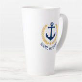 Name des Schiffes Nautical Anchor Gold Style Laure Milchtasse (Rechte Ecke)